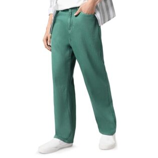 WestCore Men’s Dark Green Baggy Fit Jeans – Mid Rise Non-Stretch Street Style