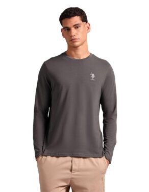 UrbanDrip Men’s Grey Oversized Printed Cotton T-Shirt – Casual Everyday Wear