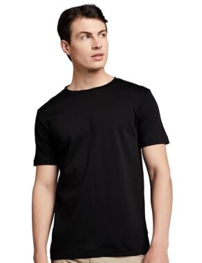 UrbanDrip Men’s Black Round Neck T-Shirt – Super Soft Everyday Wear