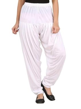 IndiBloom Women’s Cotton Cropped Salwar – Relaxed Fit, Breathable Daily Ethnic Wear