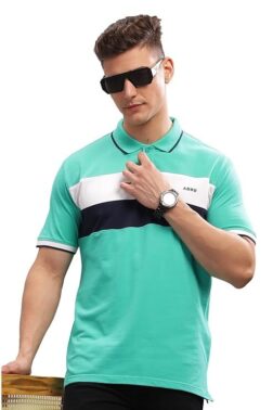 Velmora Men’s Multicolor Polo T-Shirt – Regular Fit Casual Wear