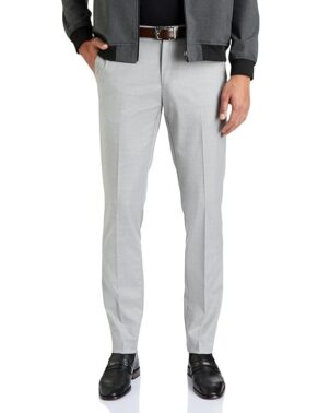 Velmora Men’s Grey Slim Fit Formal Trousers – Office Wear
