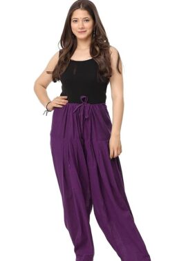 Mynara Styles Women’s Purple Silk Salwar – Premium Festive Wear