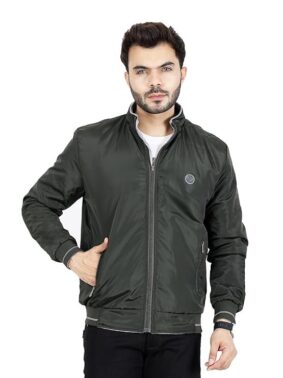 UrbanDrip Men’s Olive Green Bomber Jacket – Premium Casual Upperwear