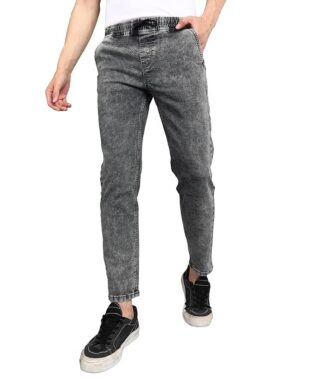 UrbanDrip Men’s Grey Regular Fit Jeans – Mid Rise Stretch Casual Wear