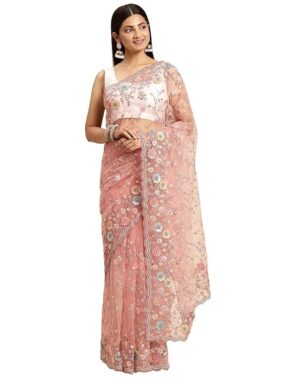 Cream Weaved Saree – Classic Ethnic Style