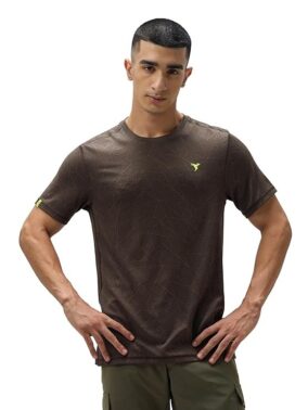 UrbanDrip Men’s Brown Slim Fit T-Shirt – Minimal Casual Style