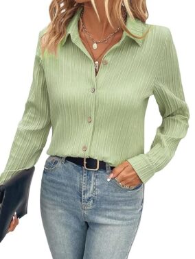 Velmora Women’s Slim Fit Textured Long Sleeve Top – Minimal Essential Wear