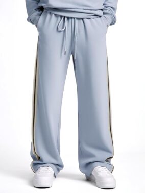 Maniac Light Grey Stripex Pant for Men – Wide-Leg Pants