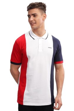 ADRO Men's 100% Cotton Regular Fit Polo T-Shirt