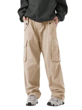 GRECIILOOKS Men’s Cargo Pants | 6 Pocket Cotton Cargo Joggers for Men | Loose Fit Stylish Pant with Pockets | Casual Baggy Trousers & Streetwear Lower