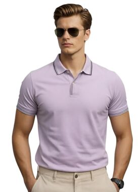 ADRO Cotton Polo T Shirt for Men | Regular Fit Polo T-Shirt | Short Sleeve Polo Tshirt| Premium Soft Fabric for Summer