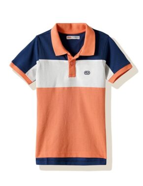Amazon Brand - Symbol Boy's Color Block Regular Fit Polo Shirt