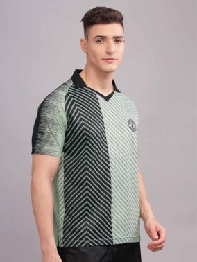 STELLERS Men's Crew Neck Half Sleeve Active Wear Sports T-Shirt| Feather Touch Feel |Regular Fit| Odour Resistant| Anti-Static| Wrinkle Free | Quick Dry | Stretchable | Lightweight | Sweat-Proof
