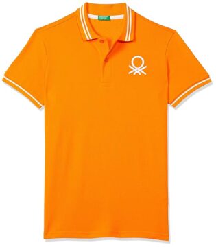 United Colors of Benetton Boy's Cotton Regular Fit Polo T-Shirt